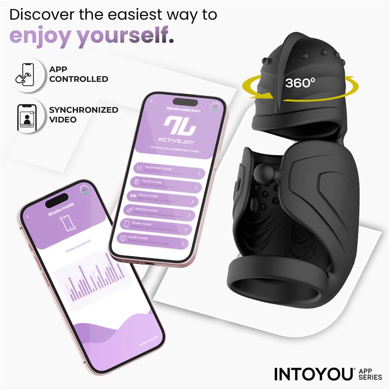 Zonte Rotating Cap Vibrating Masturbator with App — zdjęcie 2