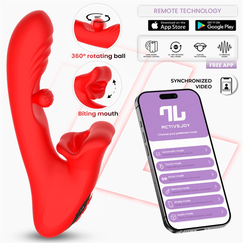 Franky Biting & Rotating Ball Vibrator App Cl, 26 — zdjęcie 2