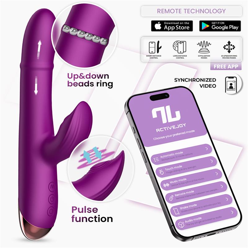 Sendel Vibe with Up and Down Internal Beads Ring and Pulsation with App — zdjęcie 2