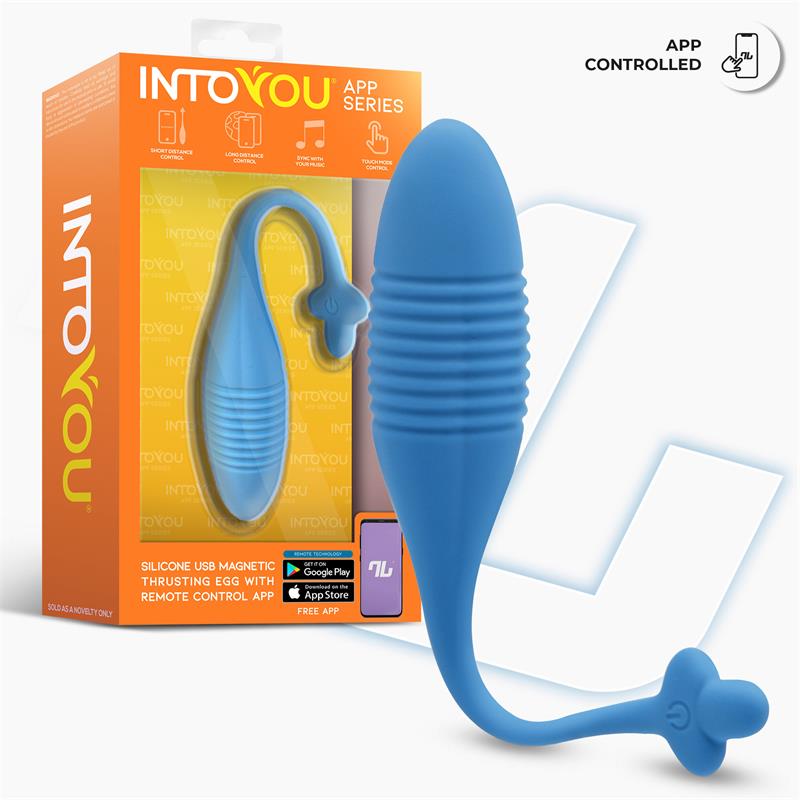 INTOYOU APP SERIES - Egg with Thrusting with APP Magnetic USB