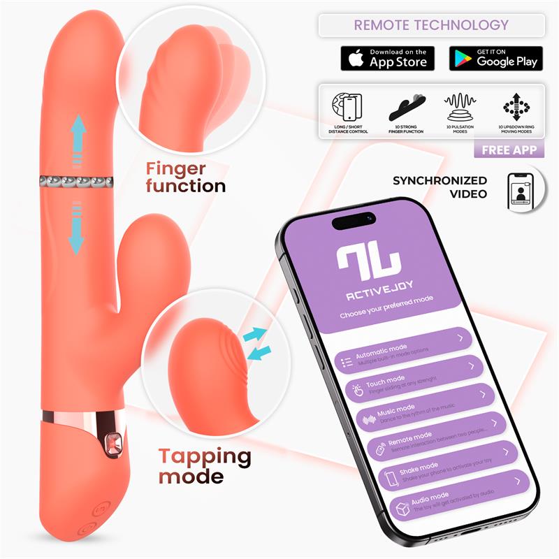 Mindy Vibe with Up and Down Beads Ring, Finger and Pulsation with APP — zdjęcie 2