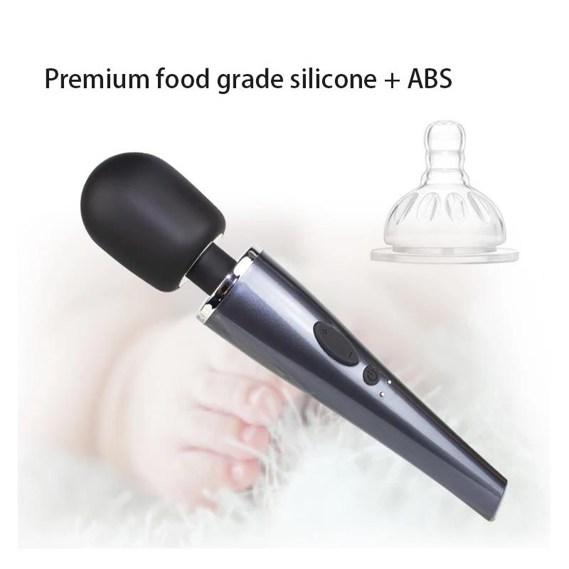 Wand Massager Relyme USB Silicone Black — zdjęcie 4