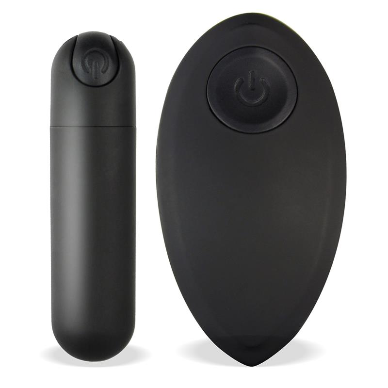 Buller Vibrating Bullet Remote Control USB Silicone Black — zdjęcie 2