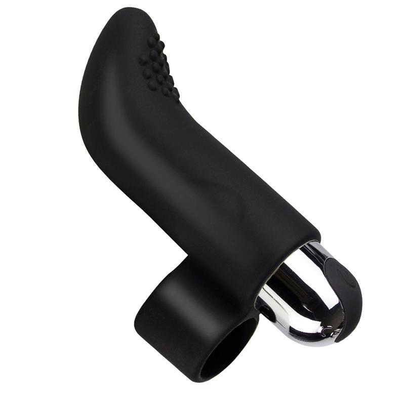 Fivib Finger Vibrating Stimulator USB Silicone Black — zdjęcie 2