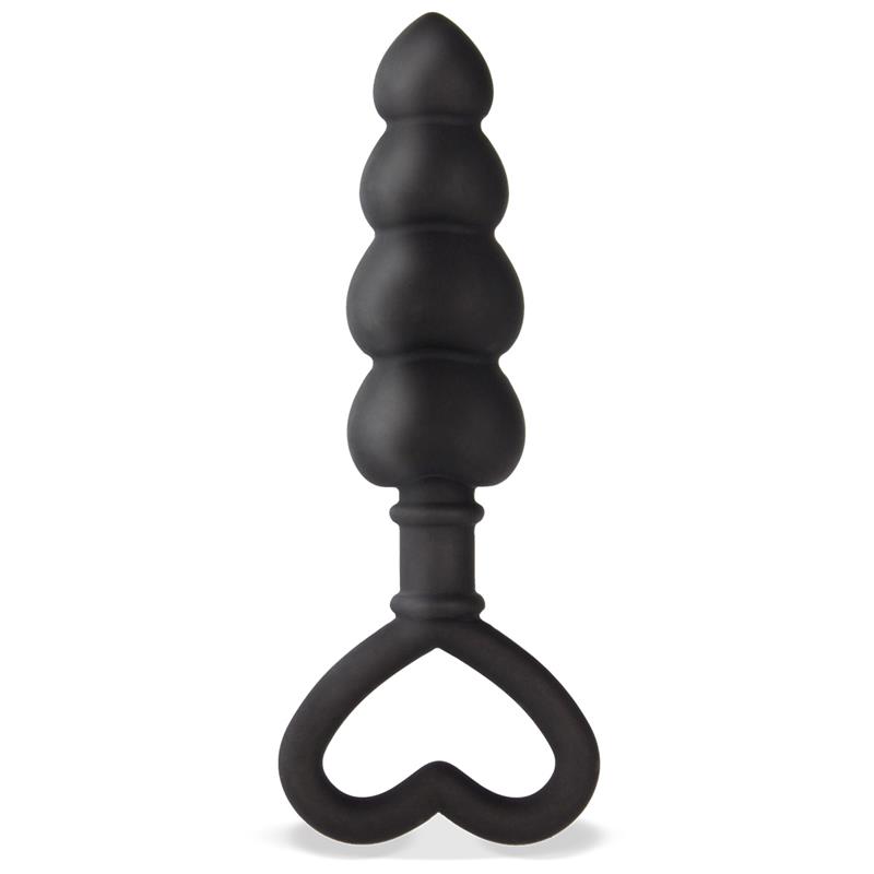 Cuore Anal Plug Silicone Black — zdjęcie 2