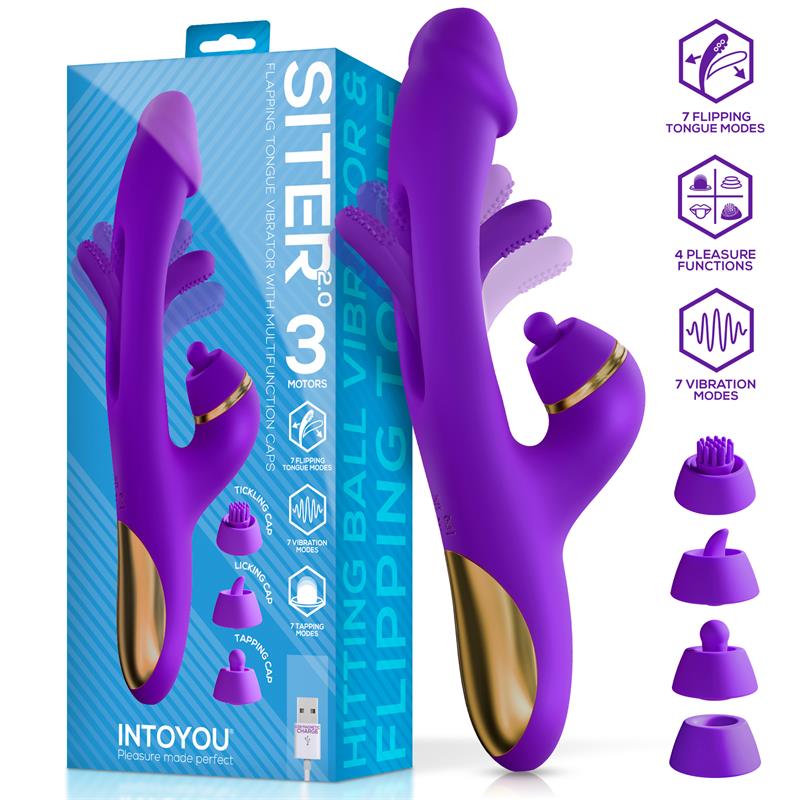 Siter 2,0 Flapping Tongue Vibrator with Caps Cl,30 — zdjęcie 2