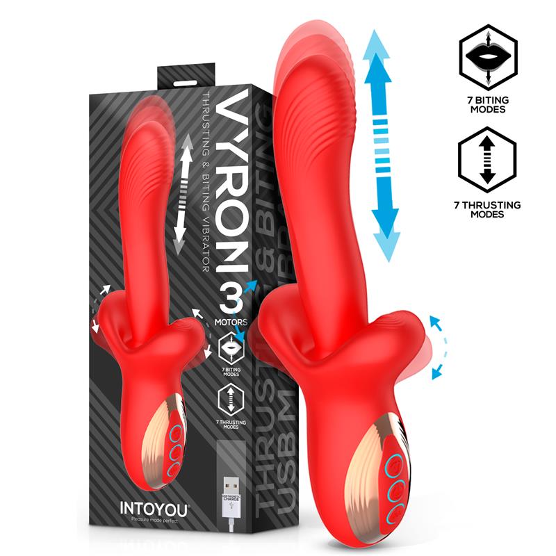 Vyron Thrusting & Biting Vibrator USB Clave 30 — zdjęcie 2