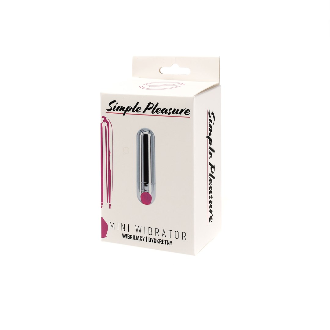 Simple Pleasure - Wibrator Mini Typ Bullet £adowany Usb Srebrny
