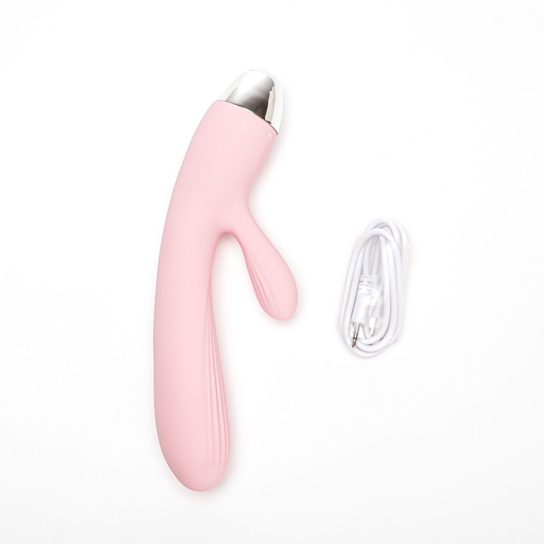 Wibrator Silikonowy Typ Króliczek Ładowany Usb Różowy — zdjęcie 3
