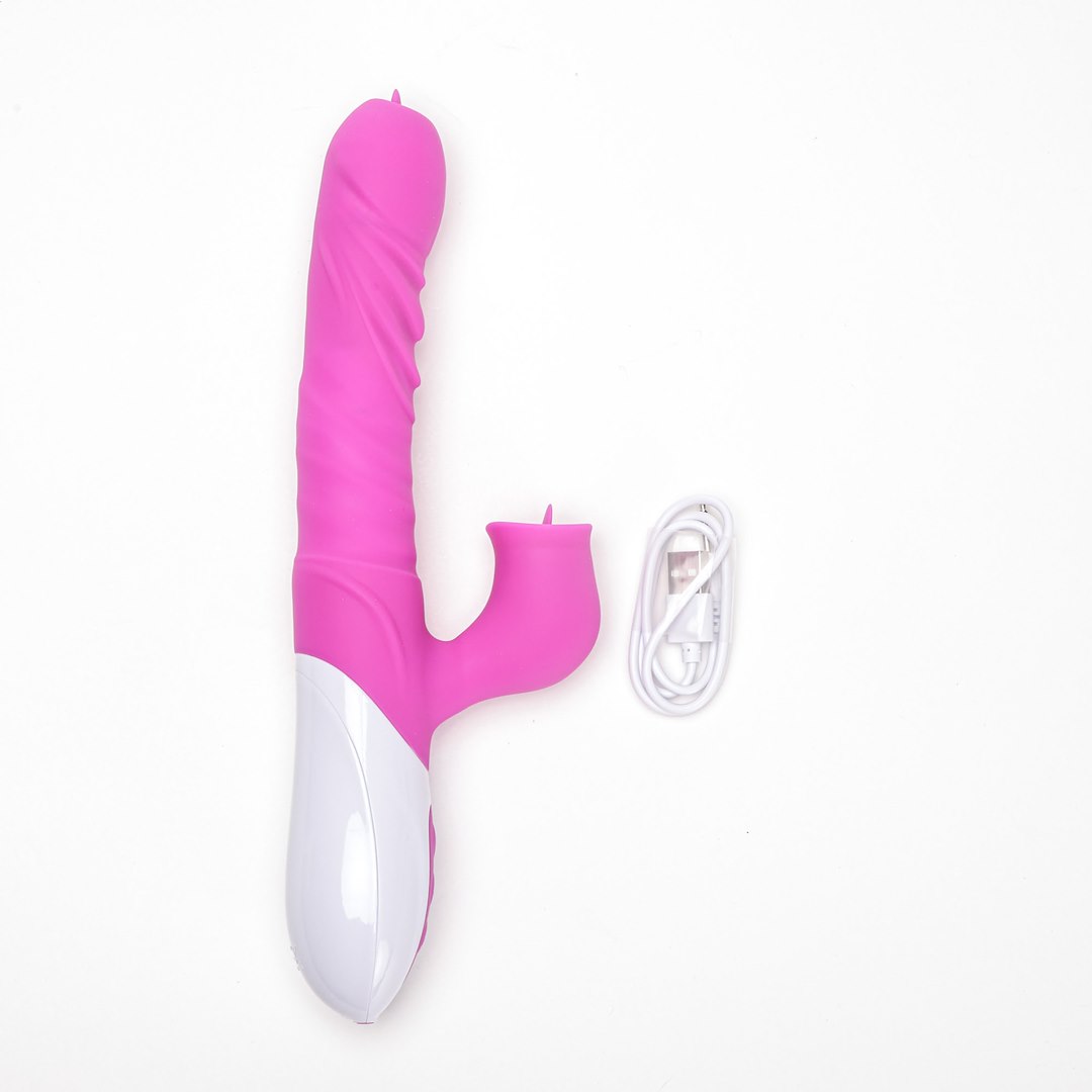 Wibrator Silikonowy Typ Króliczek Ładowany Usb Fioletowy — zdjęcie 3