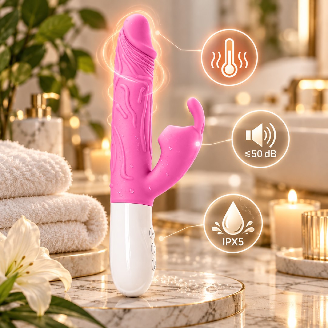 Wibrator Silikonowy Typ Króliczek Ładowany Usb Fioletowy — zdjęcie 5