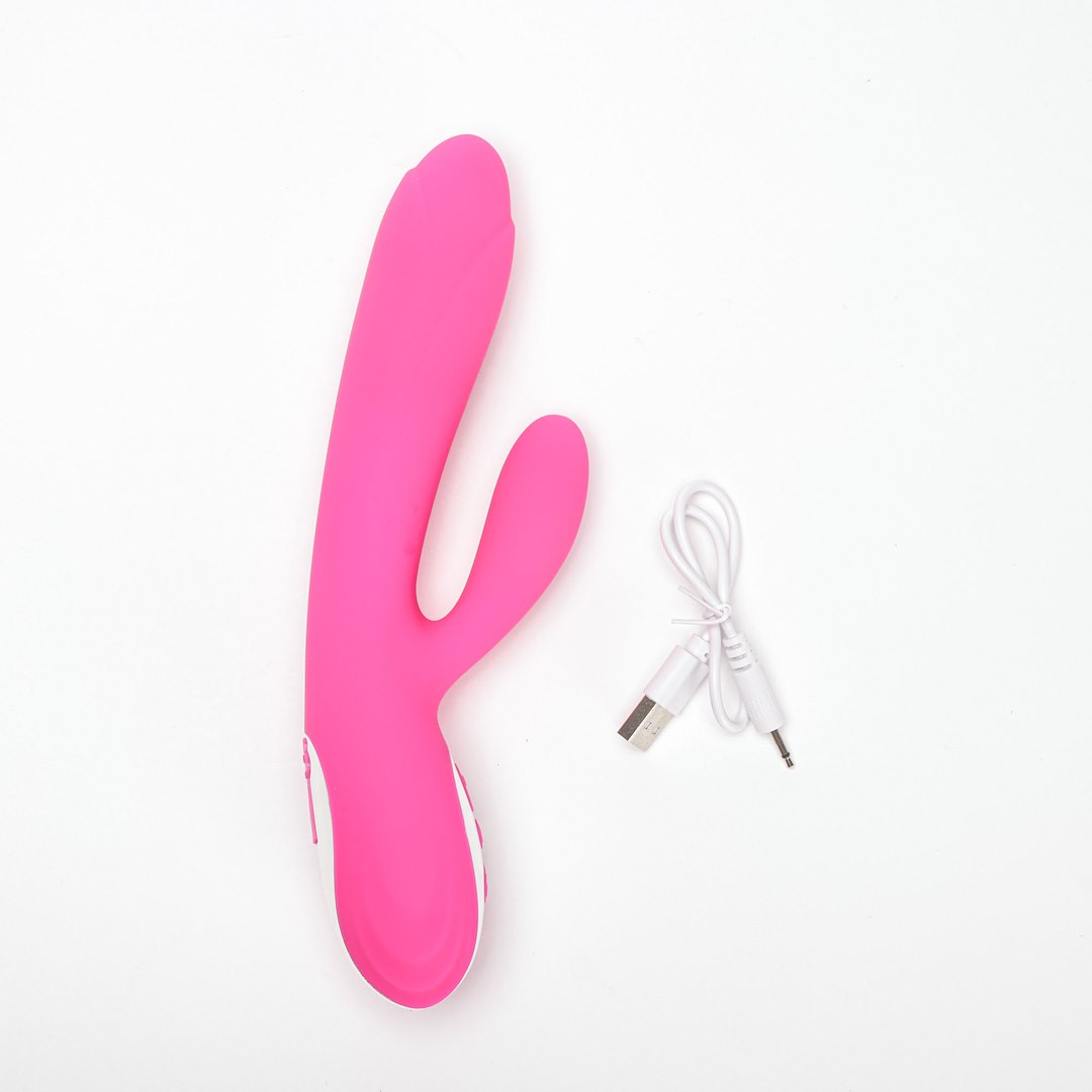 Wibrator Silikonowy Typ Króliczek Ładowany Usb Różowy — zdjęcie 3