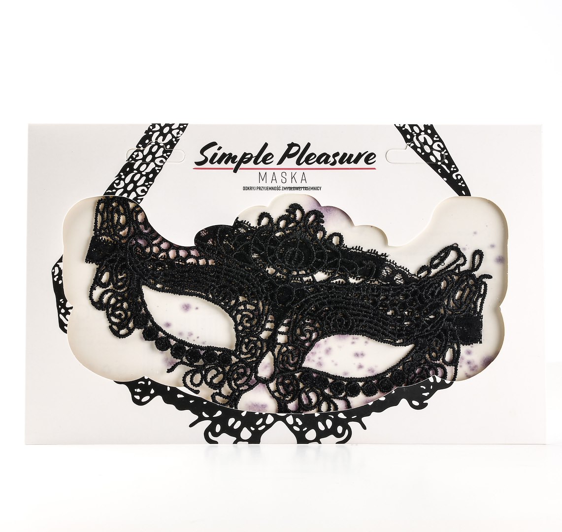 Simple Pleasure - Maska Na Oczy Wenecka Czarna