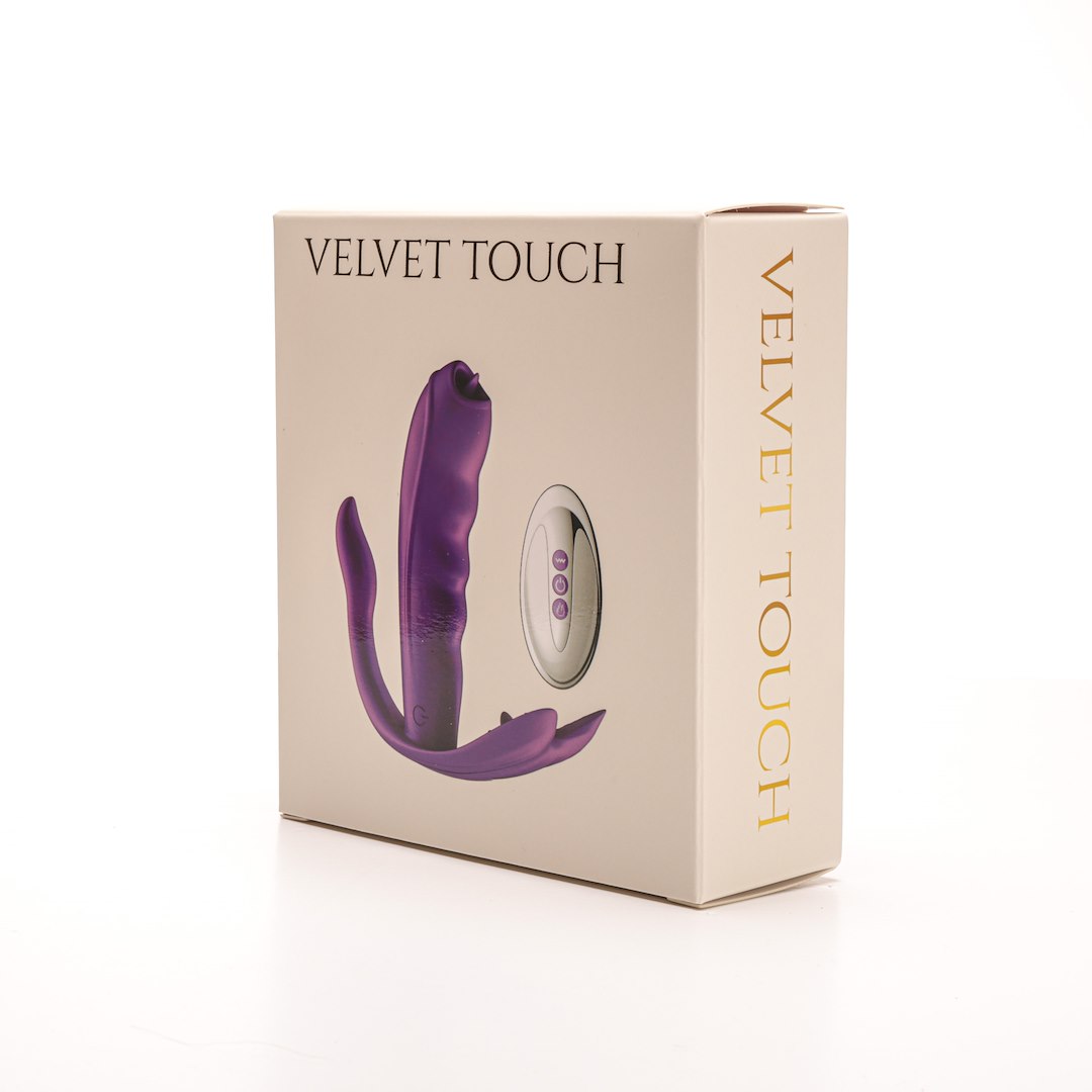 Velvet Touch - Stymulator £echtaczki Sterowany Bezprzewodowo £adowany Usb Fioletowy