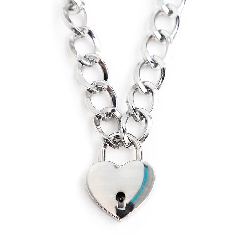 Collar with Lock Metal Size M 44 cm — zdjęcie 3