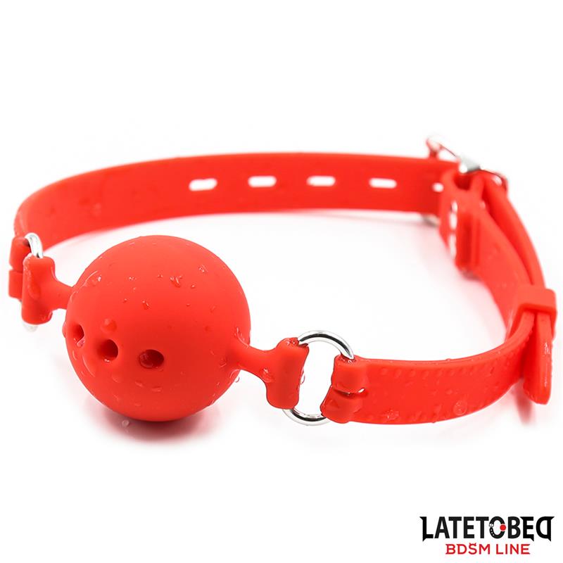 Breathable Silicone Ball Gag S - 4 cm — zdjęcie 3