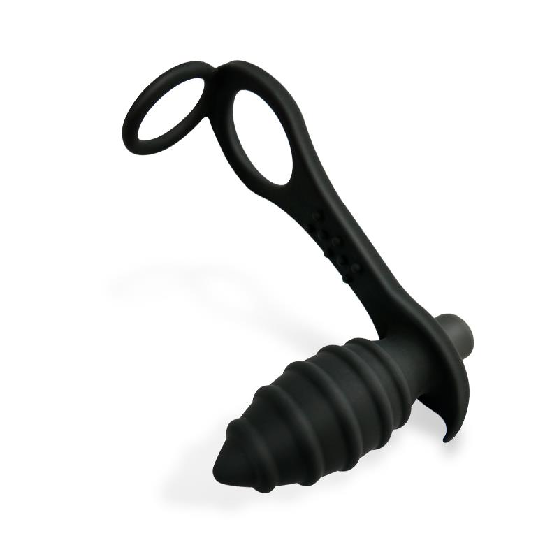 Aksten Vibrating Anal Plug with Penis Ring — zdjęcie 3