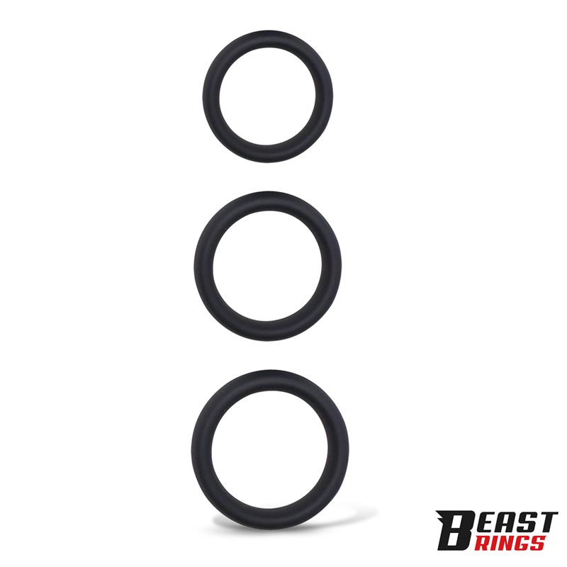 Set of 3 Penis Rings Silicone S, M and L — zdjęcie 3