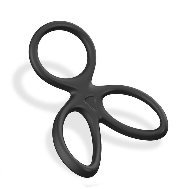 Triple Penis and Testicles Ring Liquid Silicone — zdjęcie 4