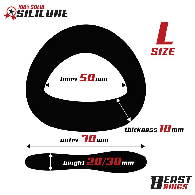 Penis ring Solid Silicone 50 mm Size L — zdjęcie 3