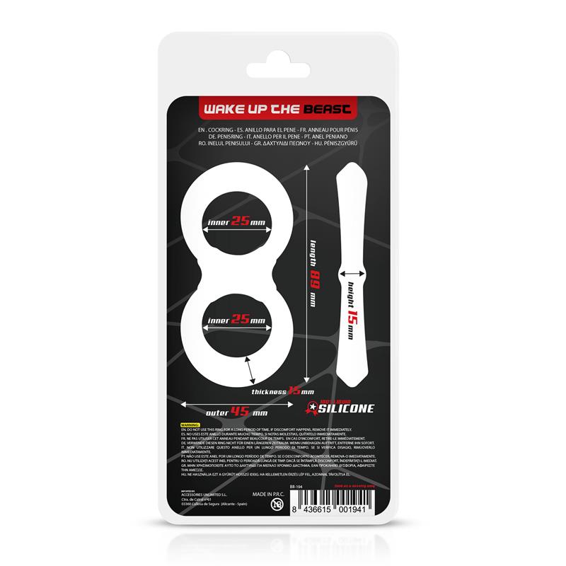Penis and Testicles Ring Liquid Silicone 25 mm — zdjęcie 3