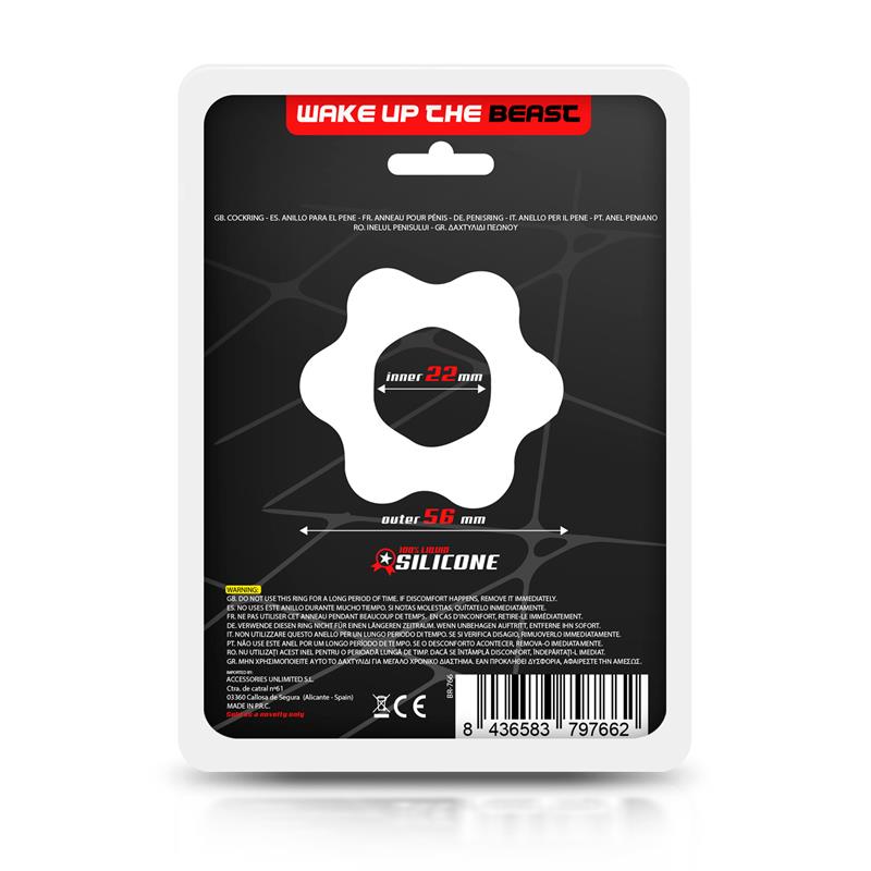 Cock Ring Liquid Silicone 2.2 cm Black — zdjęcie 3