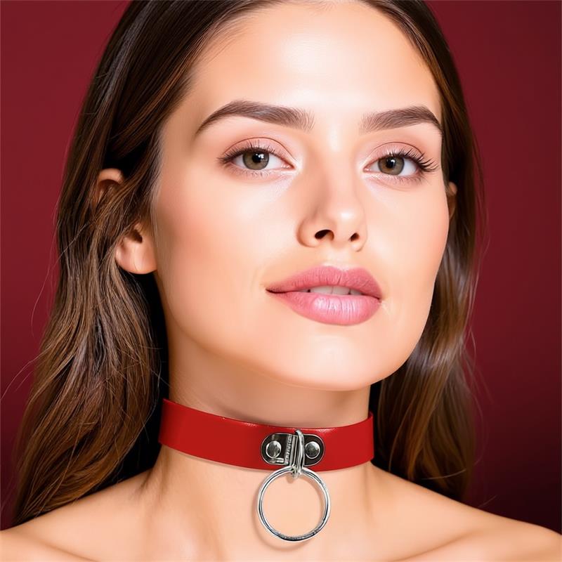 Cinderella Red Collar With Ring — zdjęcie 3