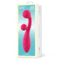 Rollie Double Ball Vibrator USB Silicone Pink Cl50