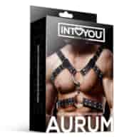 Aurum Male Chest Bondage Harness Vegan Leather