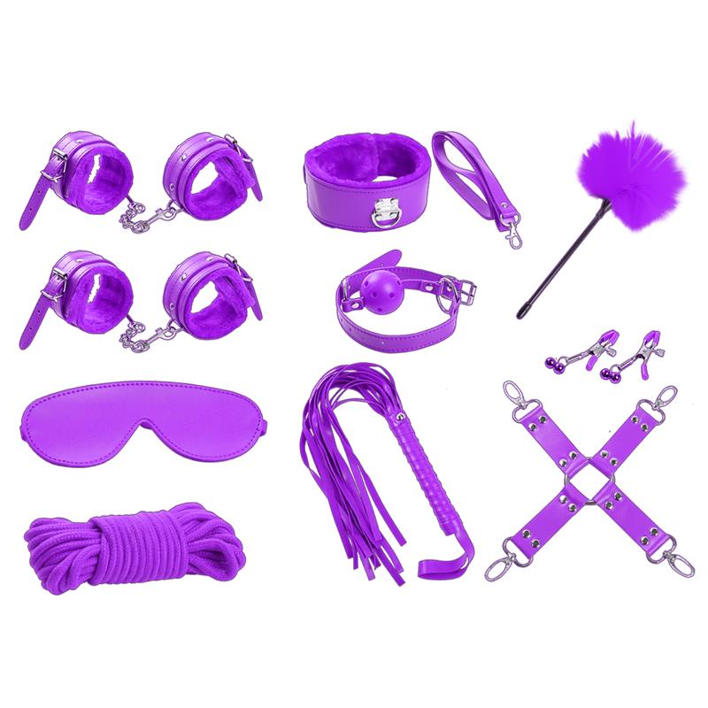 Bondage Set 10 Pieces Purple — zdjęcie 9