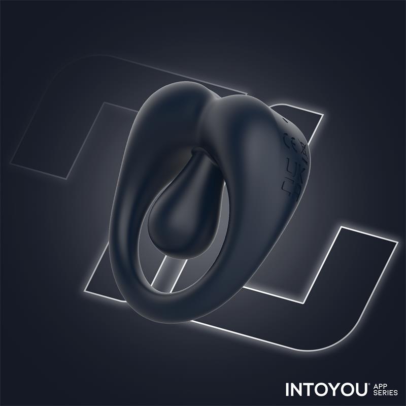Kenny Penis Ring with Clitoris Stimulator and APP Night Blue — zdjęcie 5