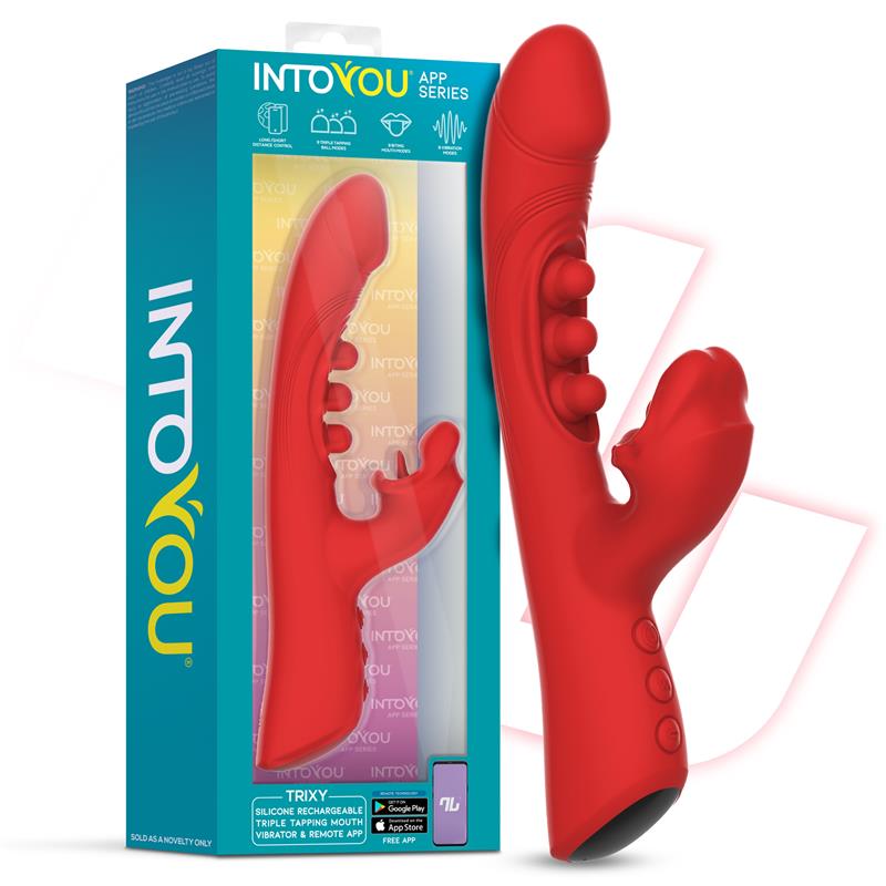 Trixy Triple Tapping Mouth Vibrator w/App Clave 26