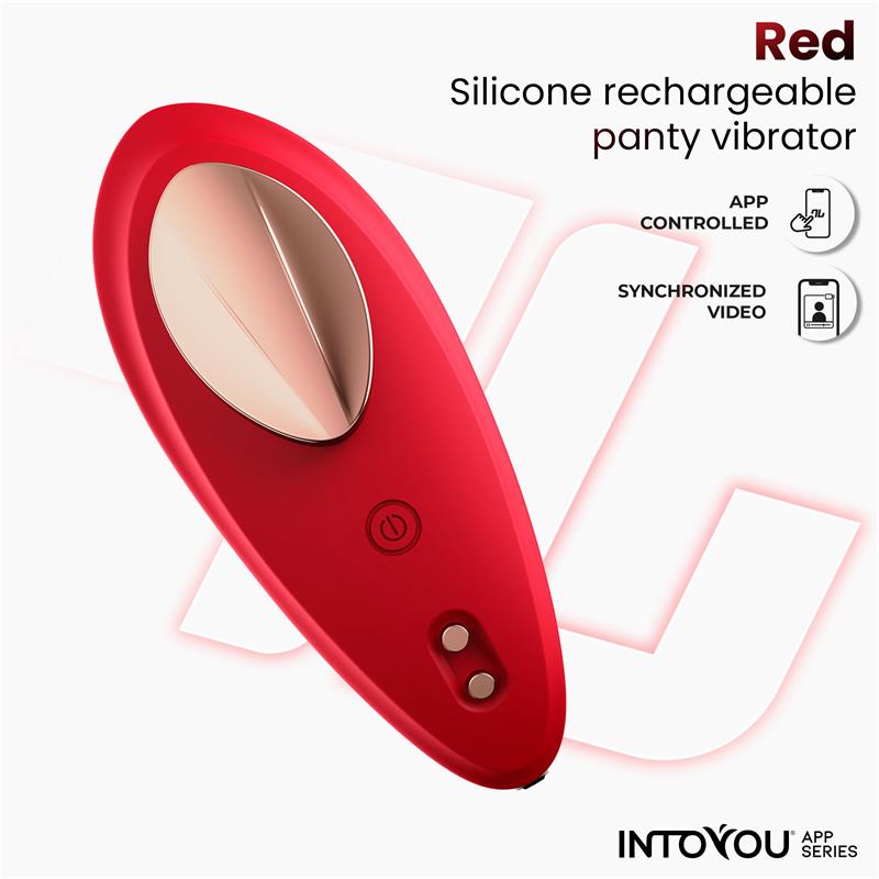 Panty Vibrator with App Silicone Red — zdjęcie 3