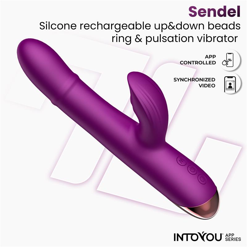 Sendel Vibe with Up and Down Internal Beads Ring and Pulsation with App — zdjęcie 3