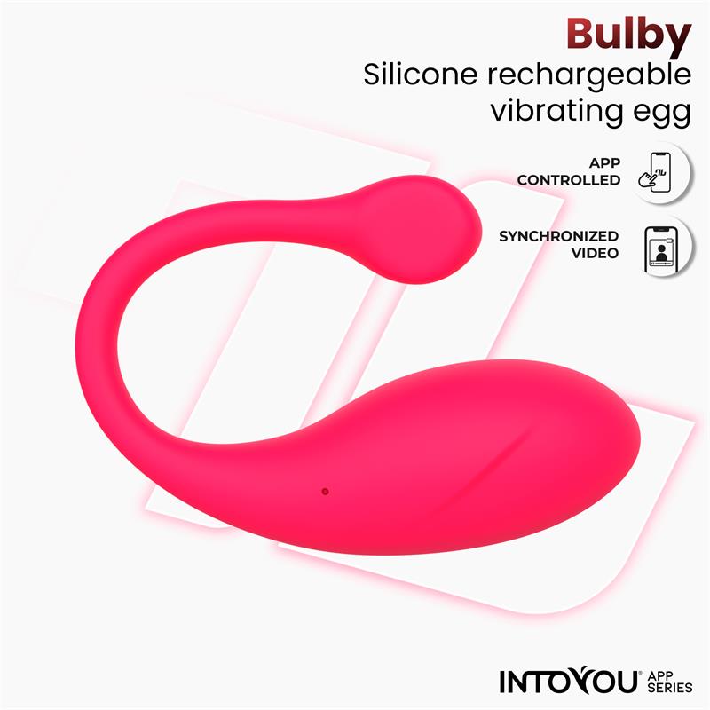 Bulby Vibrating Egg with App Dark Pink — zdjęcie 3