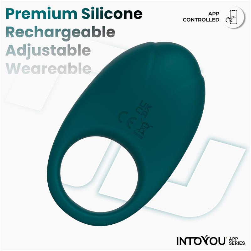Ringo Vibrating Ring with App Unibody Green — zdjęcie 3