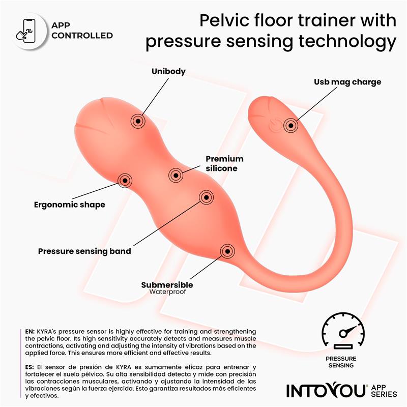 Kyra Pelvic Floor Trainer with Pressure Sensing and App — zdjęcie 3