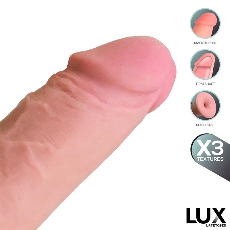 Wolf Triple Texture Dildo 7" Skin Colour TPE Cl,24 — zdjęcie 3