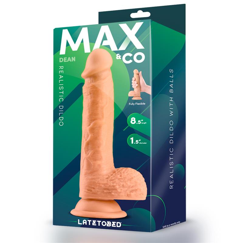 Dean Realistic Dildo with Testicles 8.5 Flesh — zdjęcie 3