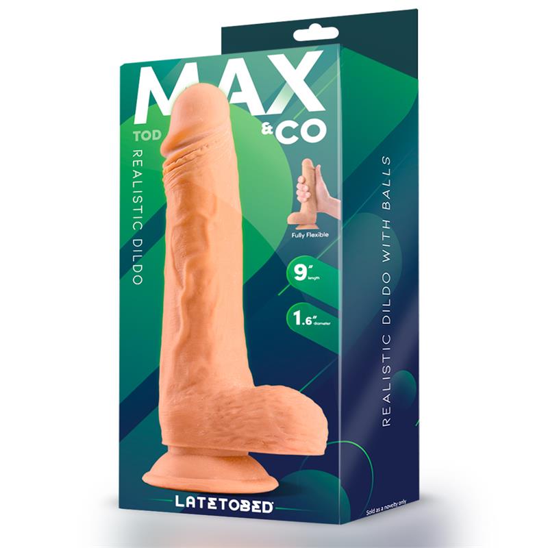 Tod Realistic Dildo with Testicles 9 Flesh — zdjęcie 3