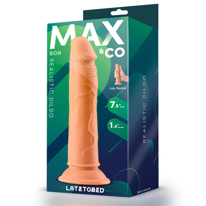 Bon Realistic Dildo with Suction Cup 7.5 Flesh — zdjęcie 3