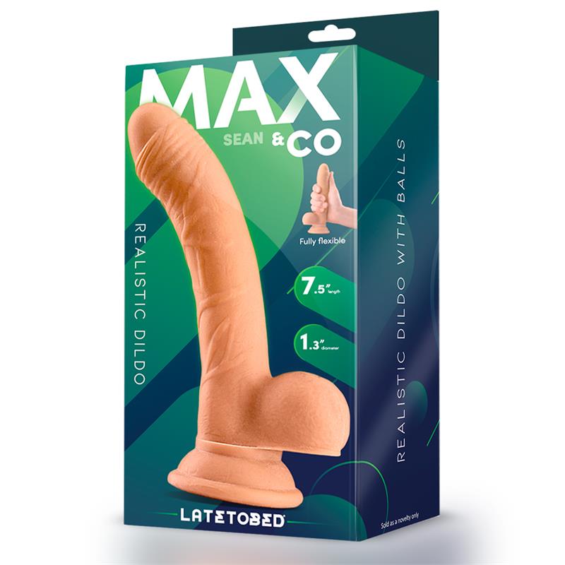 Sean Realistic Dildowith Testicles 7.5 Flesh — zdjęcie 3