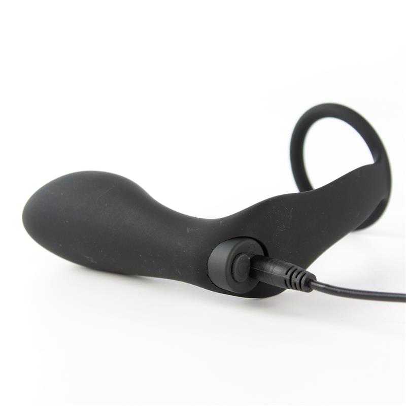 Ansel Anal Plug with Vibration and Cock Ring USB Silicone — zdjęcie 3