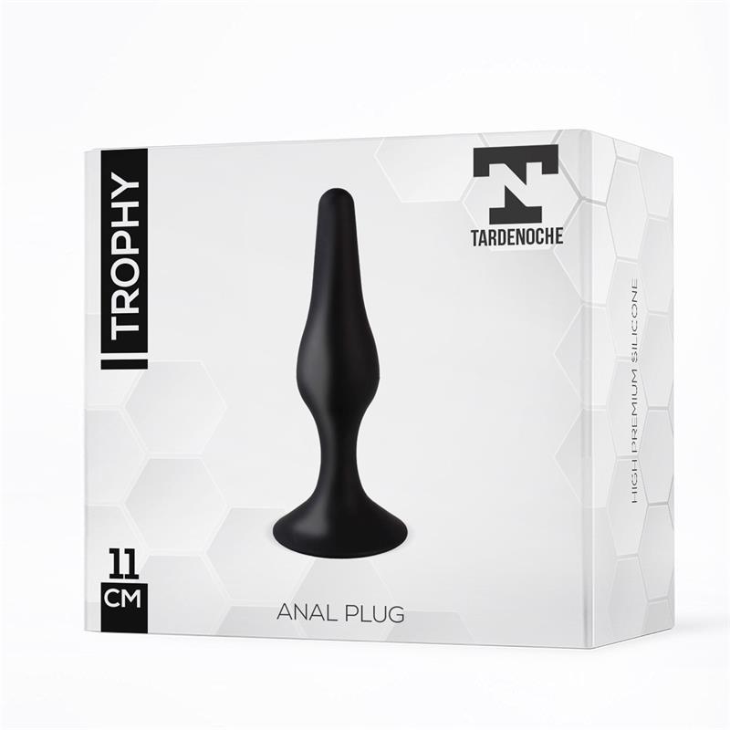 Trophy Anal Plug 11 cm Silicone Black — zdjęcie 3