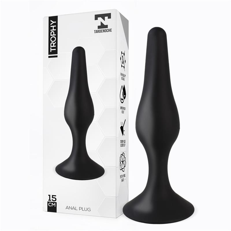 TARDENOCHE - Trophy Anal Plug 15 cm Silicone Black