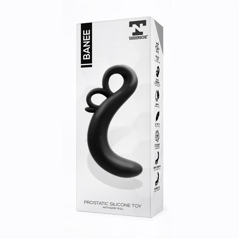 Banee Prostativ Stimulator with Easy Pull Silicone Black — zdjęcie 3