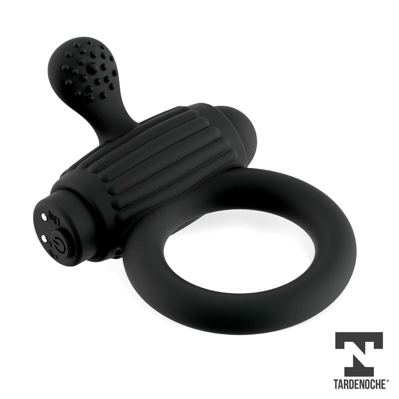 Dully Vibrating Penis Ring Silicone Magnetic USB — zdjęcie 3