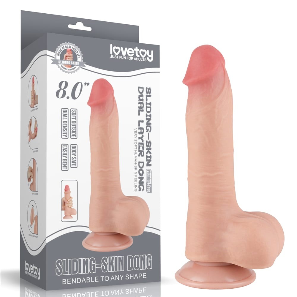Dildo z przyssawką 20 cm Lovetoy — zdjęcie 2