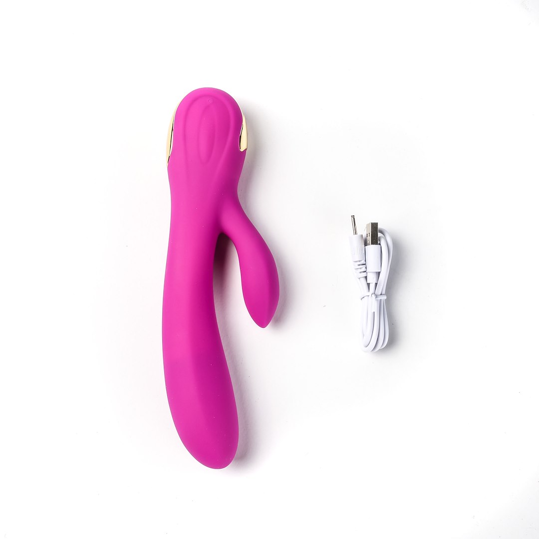 Wibrator Silikonowy Typ Króliczek Ładowany Usb Różowy — zdjęcie 4