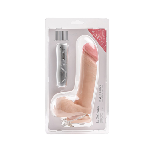 Simple Pleasure wibrator 7 trybów wibracji cyberskóra kolor cielisty 20 cm sterowany przewodowo